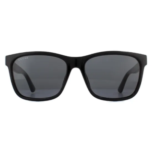 Gucci Rectangle Black Grey Sunglasses