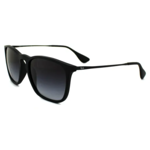 Ray-Ban Round Rubber Black Gradient Grey Chris Sunglasses