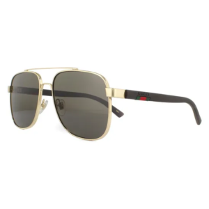 Gucci Aviator Gold Brown Sunglasses