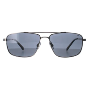 INVU Rectangle Polished Silver Grey Polarized