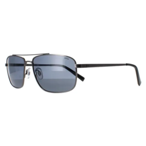 INVU Rectangle Polished Silver Grey Polarized