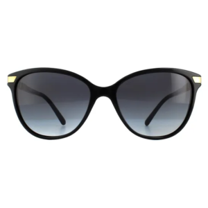 Burberry Cat Eye Black With Gold Detailing Sunglasses For Women
