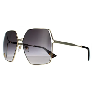 Gucci Square Gold Grey Sunglasses For Women