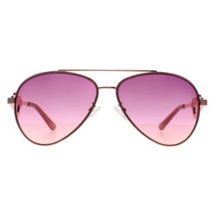 Guess Aviator Rose Gold Pink Sunglasses For Women