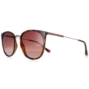 Ted Baker Round Tortoise Rose Gold Brown Sunglasses For Women