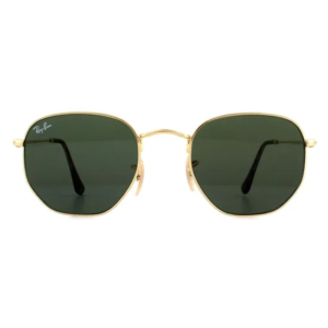 Ray-Ban Square Gold Green Sunglasses