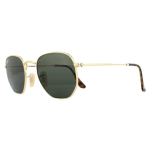 Ray-Ban Square Gold Green Sunglasses