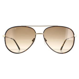 Lacoste Aviator Matte Gold Brown Gradient