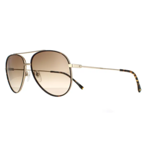Lacoste Aviator Matte Gold Brown Gradient