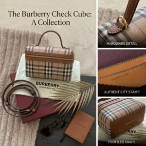 The Burberry Check Cube Bag