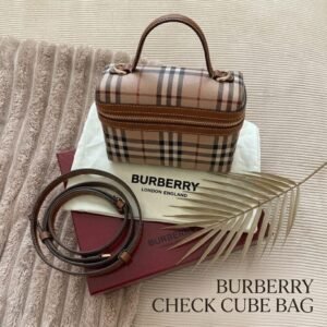 The Burberry Check Cube Bag